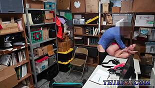 Intense traffic cop catches teen thief in public for hardcore punishment.