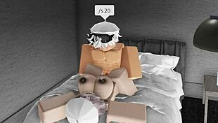 Fucking my cute girlfriend in the bedroom, so intense! 😈