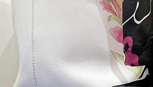 wonderful italian stepmom in public store with natural charm