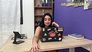 Whore secretary wants raise in exchange for sucking cock until cum in throat?