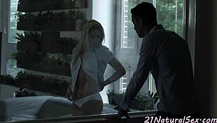 Euro amateur feels deep emotions while sucking and getting banged by big dick