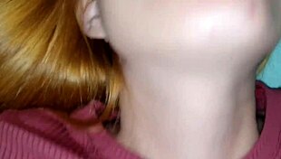 Skinny wife in pink lingerie gets creampied by husband