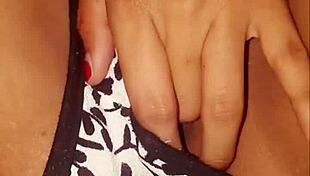 my cute little stepsister masturbates her sexy pussy very nicely