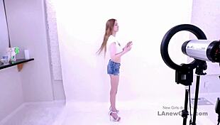 skinny blonde model gets fucked during audition