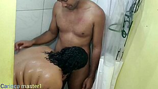 I Got Bareback Bath From BBW Pornstar With Big Black Cock And Natural Tits.
