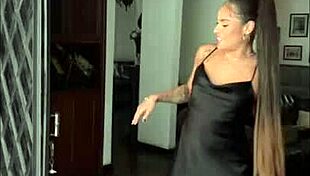 Big booty Latina experiences overwhelming pleasure during casting interview on her knees with sloppy rimjob and cum swallow in POV