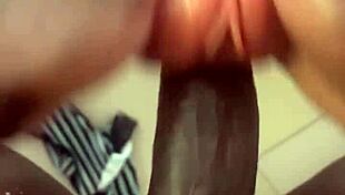 Sneak Peek of BBC Penetrating White Pussy Toy