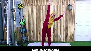 i-i mean, arab teen wife kira perez cheats with her personal trainer while wearing hijab