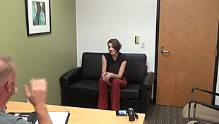 Zelda casting pov interview on the sofa with rough elements