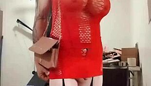 i had fun at the car wash, flashing and teasing in fishnets