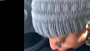 ebony snowboarder, are you giving blowjob on the street