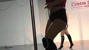 Doctorita Argenta Performs Intense Sexy Striptease In The Tube