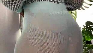 joanfantasy gets her creamy pussy playing in light blue lingerie 😍