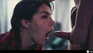 a girl gets lost in the woods, valentina nappi is frozen in time and facefucked in bondage with cum in mouth