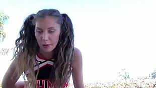 Petite Cheerleader Teen Elena Koshka Tricked Older Coach to Fuck Home Alone