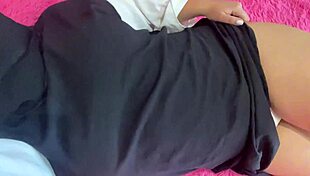 Fatma Masturbates In Panties Close Up!