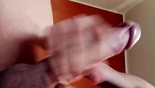 Attractive guy indulging in solo activity in hotel room with intense stroking and teasing