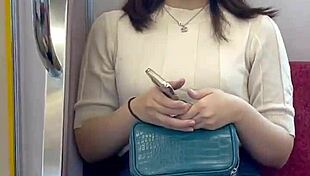chinese woman reveals panties on the train