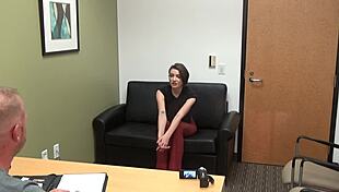 Zelda casting pov interview on the sofa with rough elements