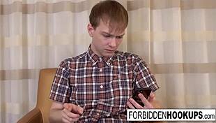 Big Boobed Babe Takes Her Step-Brother's Fat Cock