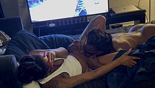 loyalty feels deep pleasure sucking cum from her wet pussy