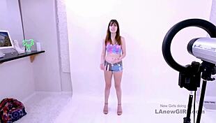 Irresistible Brunette Vixen Auditions For Modeling Role