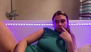 Sexy Teen Student Fingering Herself In Bathroom Shower