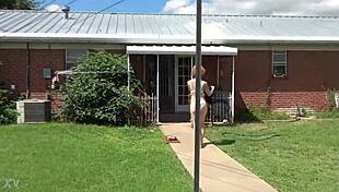 Redhead Prostitute With Big Ass Gets Anal Fucked In Lingerie