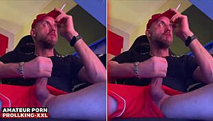 amateur prollking flaunts huge xxl dick with sneakers and socks fetish 😎