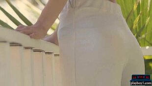 Perky Big Tits Blonde Model From Europe Striptease