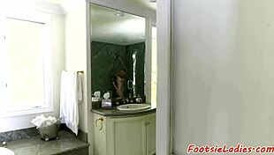 I felt so petite and European getting my feet worshipped before intense fucking