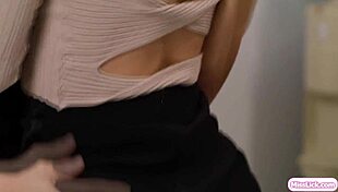 big tits lesbian kisses and fingers blonde office mate