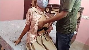 Is This 18 Year Student Real Desi Virgin Teen Indian Girl Experiencing First Time Sex With Big Boobs And Doggy Style?