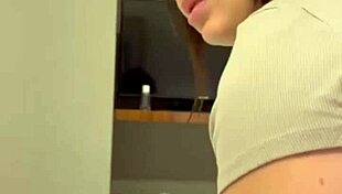 my new curvy domestic employee teasing with her big tits and ass in lingerie