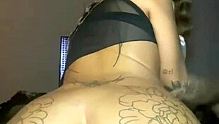 Scottish Goth Teen Masturbates Solo with Big Ass and Tits