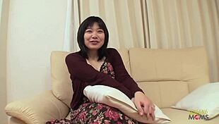 Fat Asian Brunette's Hairy Bush Gets Plowed