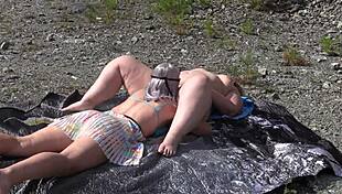 watch this lesbian pawg wash and lick her friend's pussy outdoors till orgasm?