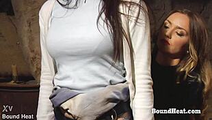 Bent Over Big Ass Lesbian Slave Takes Strapon Deep In Pussy