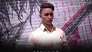 Pink Hair Skinny Young Girl Feels Intense Emotions During Outdoor Public Handjob And Blowjob With Facial Cumshot In Taboo University Steam Game