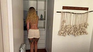 cheating blonde wife fucks hard husband away
