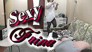 i'm the hot doctor in stockings without panties, performing medical procedures on this patient in a fetish roleplay, watching her handjob and masturbate my cock.