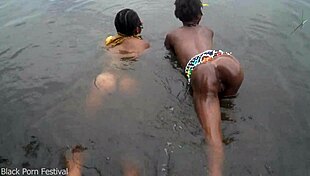 When Two Lesbians of the Tribe Bathe Together in the Village River