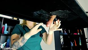 Naughty nurse MILKS patient with TOYS!