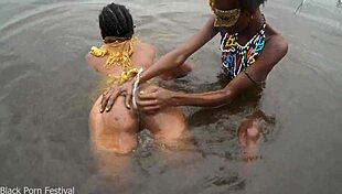 When Two Lesbians of the Tribe Bathe Together in the Village River
