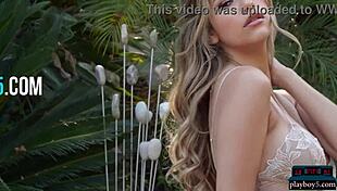 Look at Gina showing her big natural tits and ass for Playboy