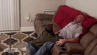 Tiny Freya Von Doom Visits Stepdad and New Wife for Taboo Encounter