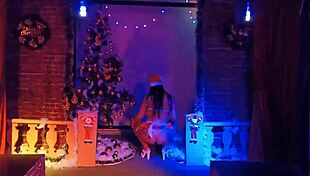 Natal cheio de tesão com milf gostosona e saymon fitness gozando farto no red