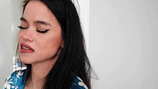 Stepmother Interacts with Stepson in Family Setting