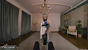 i vr conk skinny bronya in stockings gets fucked with moans in honkai star rail cosplay parody