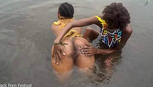 When Two Lesbians of the Tribe Bathe Together in the Village River